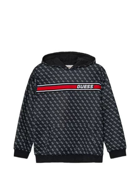 Bluza z kapturem dziecięca Guess czarna