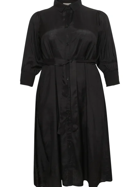 KAFFE CURVE Košulja haljina Cemina' crna