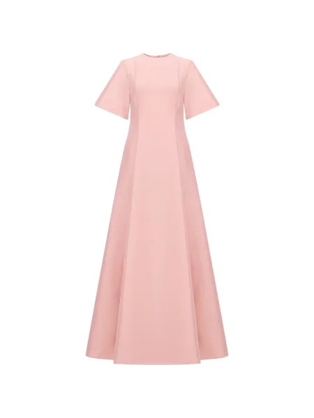 Rochie maxi Bernadette scurtă de costum roz