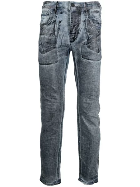 Skinny džíny Purple Brand s nízkým pasem modré