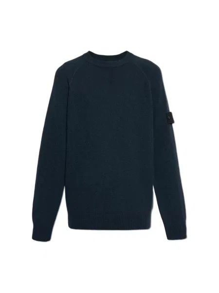 Sweter Stone Island z kamieniami niebieski