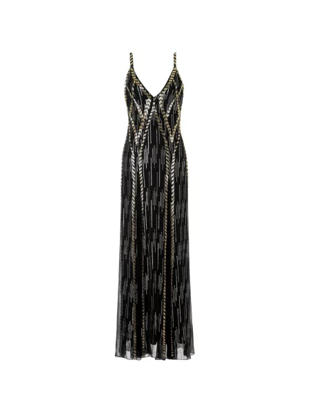 Rochie maxi Temperley London cu paiete negru