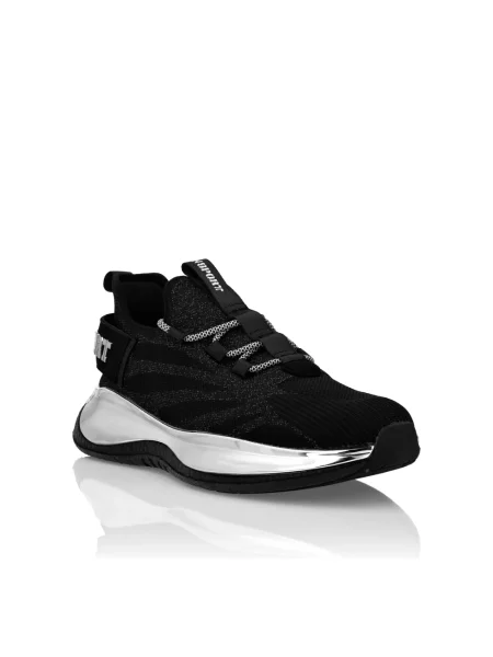 Sneakersy Plein Sport w tygrysie prążki czarne