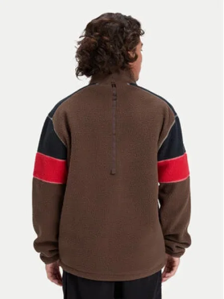 Quiksilver Polár kabát Clean Coast Block barna