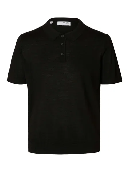 SELECTED Tricou SLHTOWN' negru
