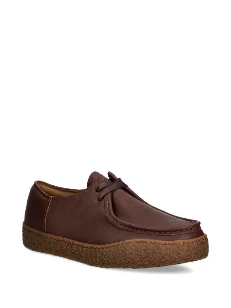 Cipele Camper s vezicama s čipkom smeđa