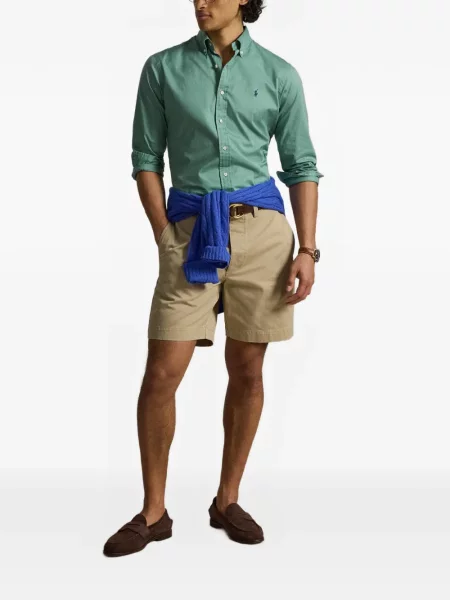 Czapka z daszkiem Polo Ralph Lauren w kratkę z twillu biznesowa niebieska