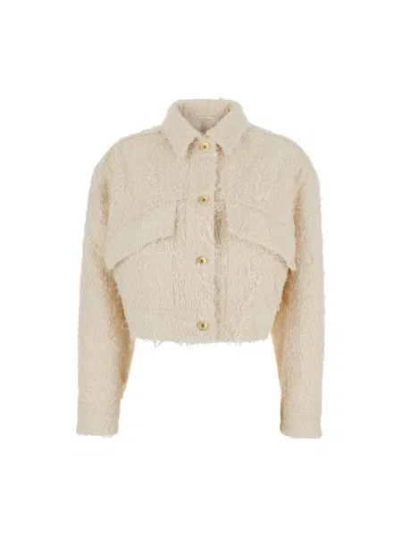 Kurtka jeansowa Brunello Cucinelli beżowa