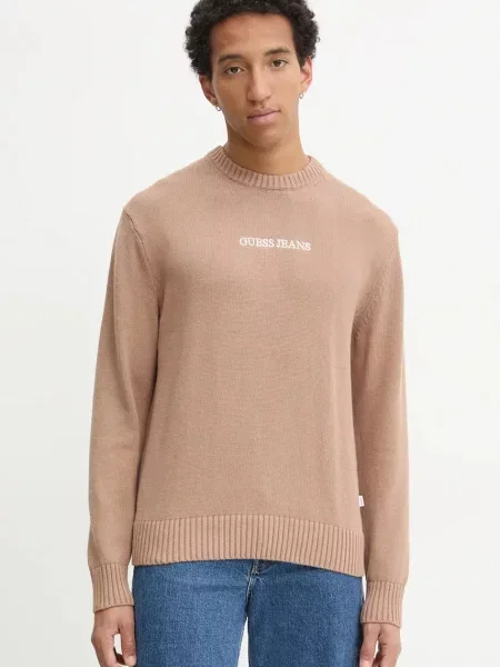 Guess Jeans sweter beżowy