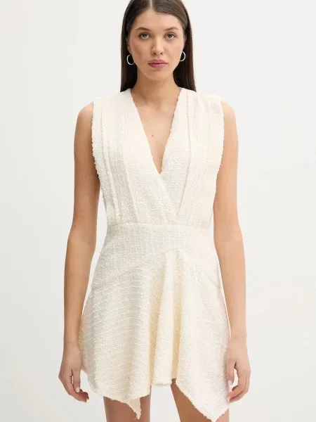 IRO rochie mini evazati bej