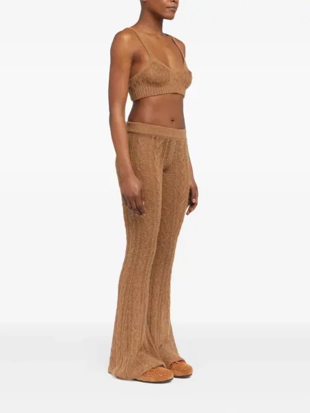 Top Alanui tricotate maro