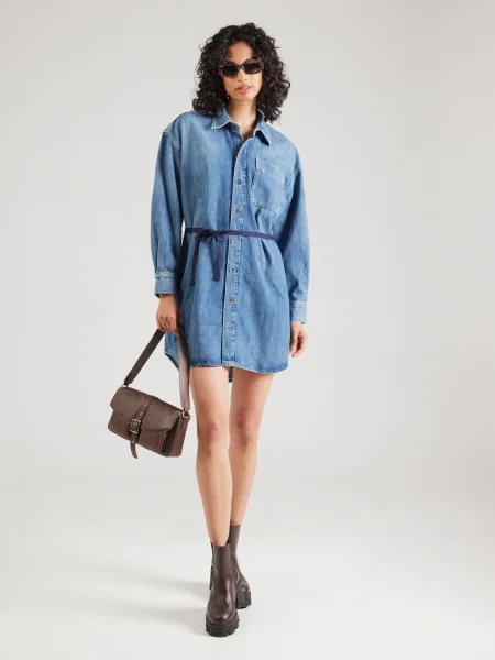 G-STAR Rochie tip bluză denim albastru