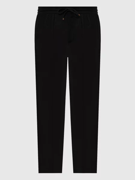 Шерстяные брюки Brunello Cucinelli черные