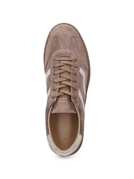 Sneakerși Gant din piele de căprioară cu autograf maro