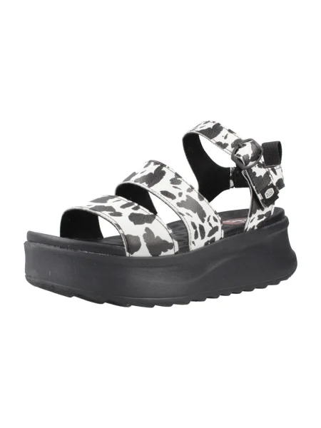 Pantofi Heydude cu imprimeu animal print cu cataramă