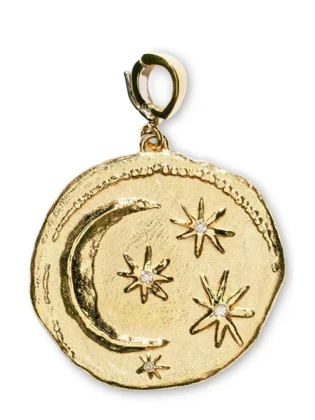 Diamant colier Azlee mari galben