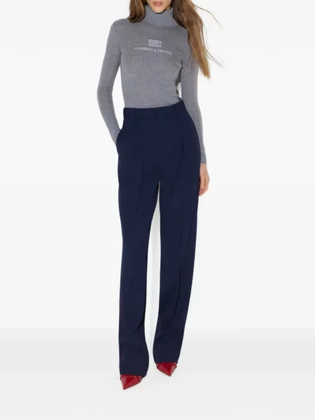 Pantaloni Elisabetta Franchi albastru