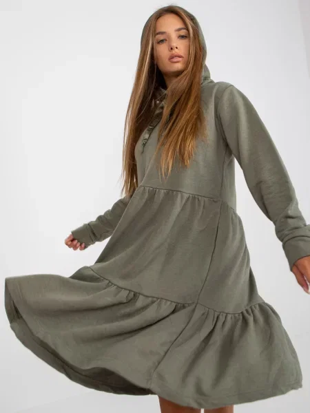 Sukienka Fresh Made garniturowa khaki