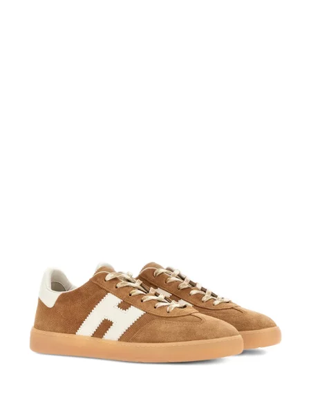 Sneakerși Hogan din piele maro