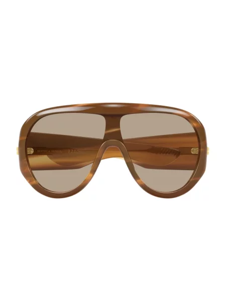 Bottega Veneta okulary przeciwsłoneczne brązowe