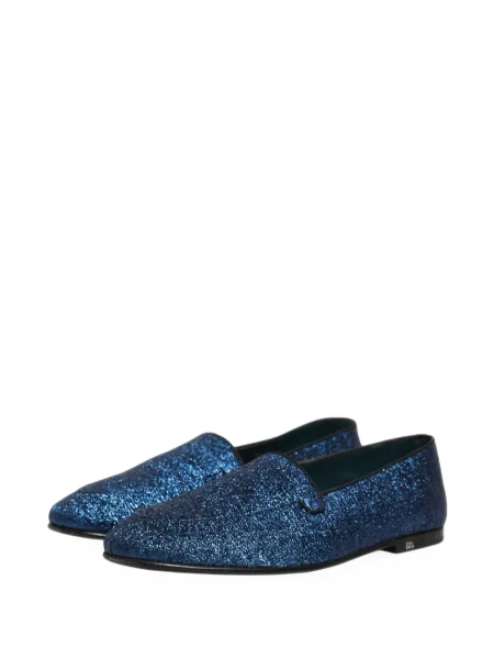 Loafersy Dolce & Gabbana modrá