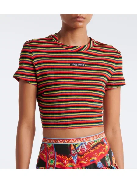 Decupat tricou Dolce&gabbana cu dungi