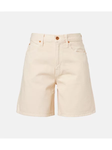 Pantaloni scurți din denim Slvrlake alb