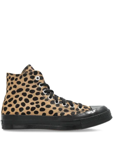 Sneakerși Converse Chuck 70 cu imagine cu model leopard alb