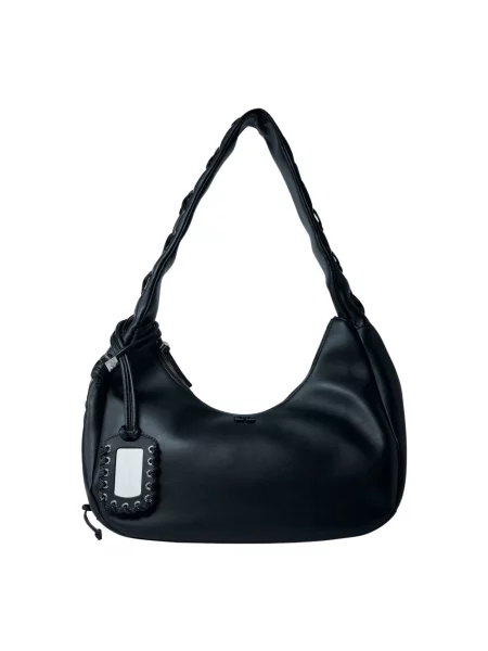 GANNI torebka Hobo Medium Laces czarny
