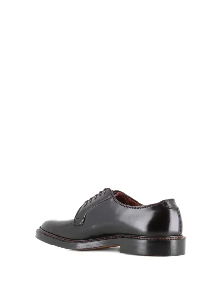 Pantofi derby Alden din piele roșu