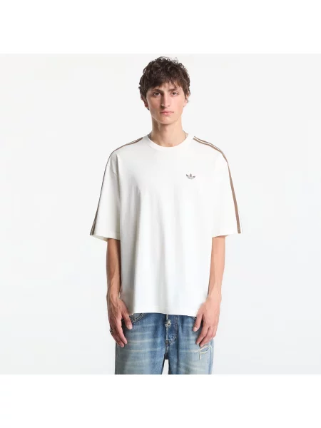 Tricou adidas Leo Infill T Off White S alb