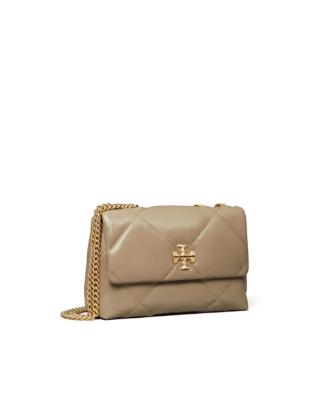 Torebka crossbody Tory Burch skórzana biznesowa beżowa