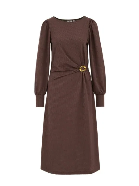 WE Fashion Rochie maro auriu