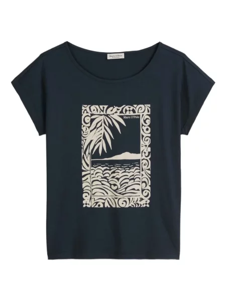 Tricou Marc O'polo cu imagine albastru