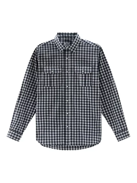 Kostkovaná košile Woolrich modrá