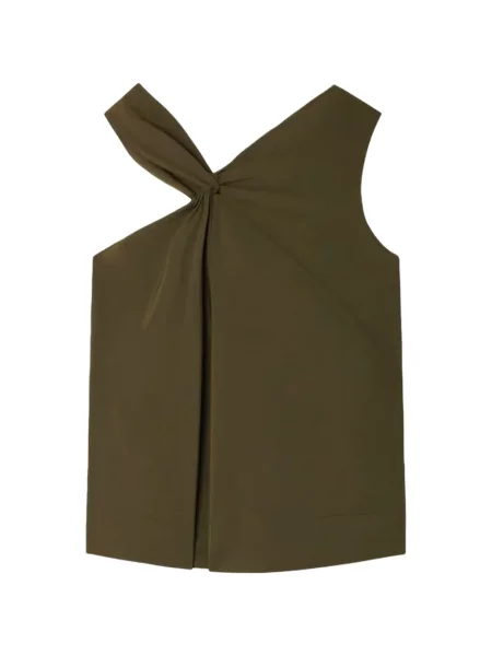 Top Soeur asimetric verde