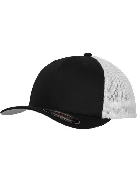 Mrežasta kapa Flexfit bijela