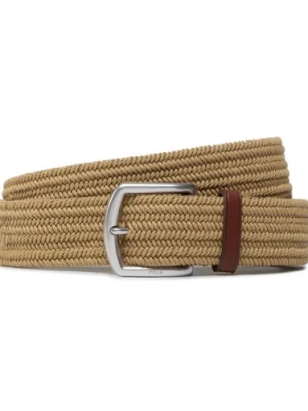 Fonott stretch öv Polo Ralph Lauren barna