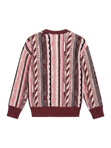 Dzianinowy sweter Carlo Colucci różowy