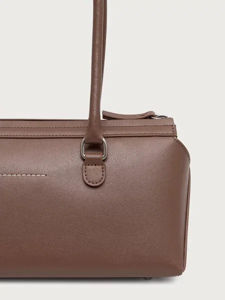 Torebka Mm6 Maison Margiela skórzana brązowa