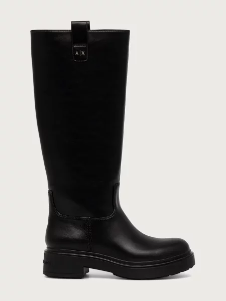 Armani Exchange cizme pentru femei negru