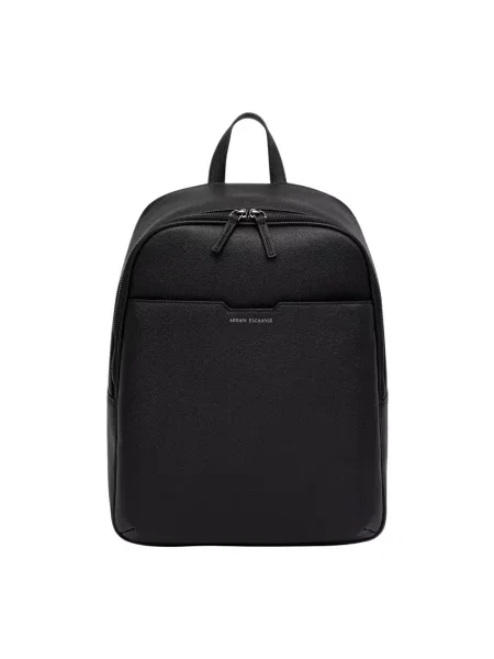 Torba Armani Exchange skórzana czarna