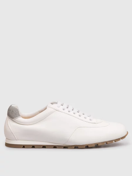 Шкіряні кросівки з ланцюжком моніль Doucal's білі