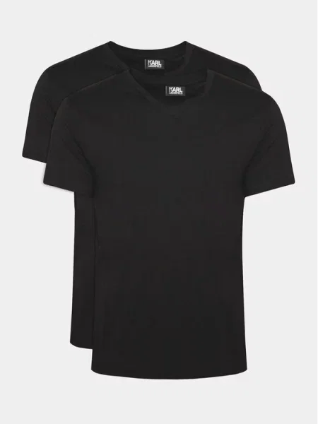 Polo majica Karl Lagerfeld črna