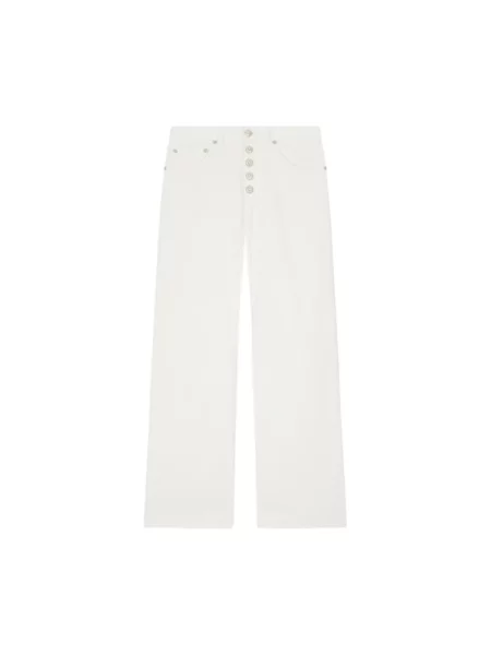 Szerokie spodnie Dondup białe