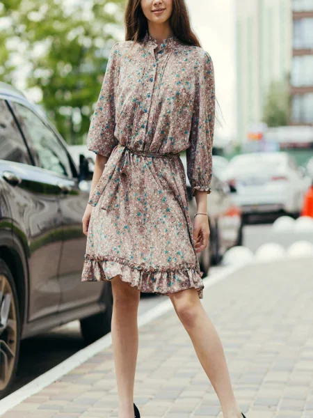 Сукня міні LadyLike коричневий