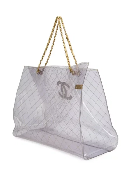 Prošívaná kabelka Chanel Pre-owned bílá