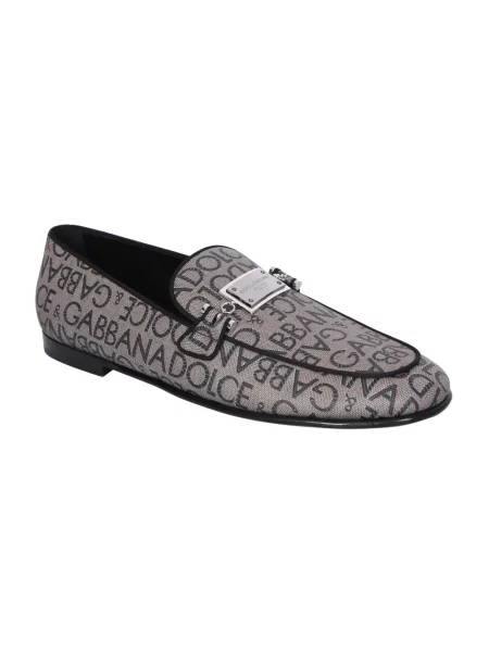 Półbuty Dolce And Gabbana skórzane brązowe