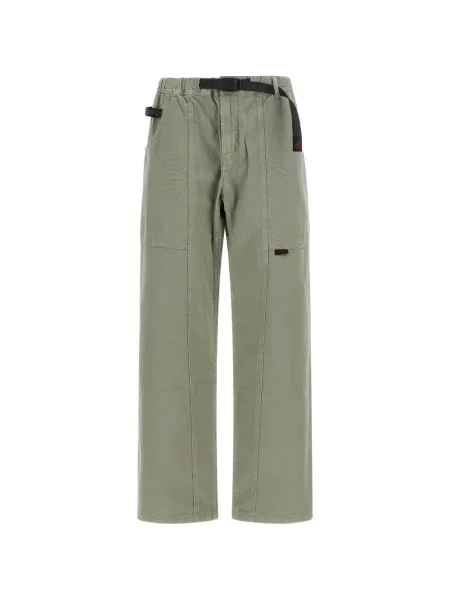 Pantaloni Gramicci din țesătură twill verde