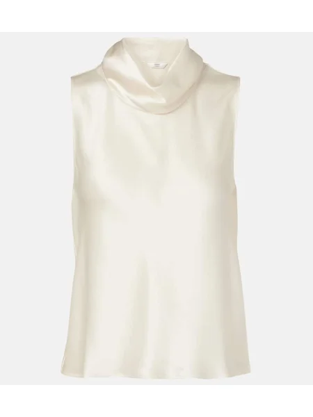 Top Leset din satin alb